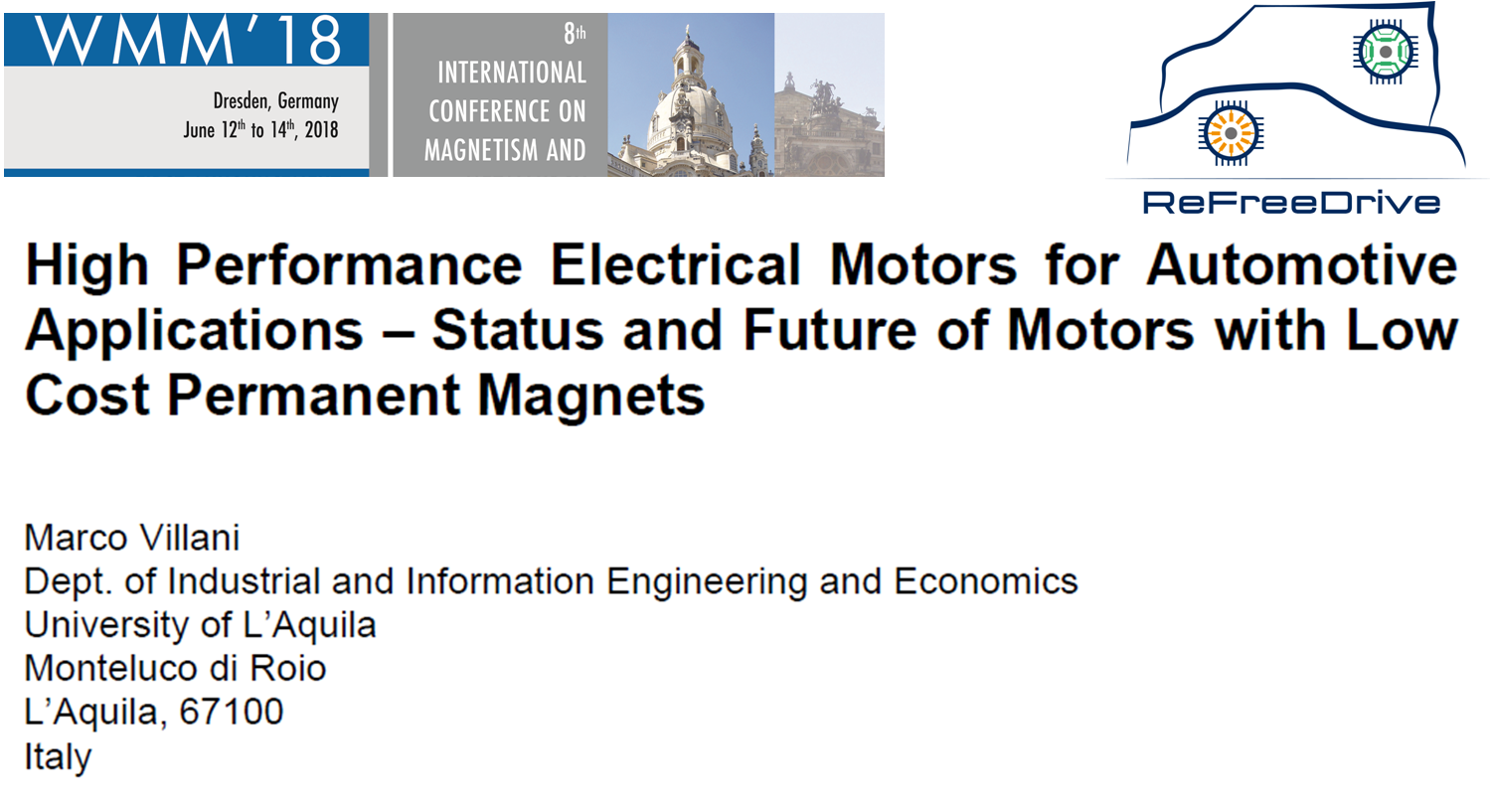WMM Paper on High Performance Electrical Motors for Automotive Applications