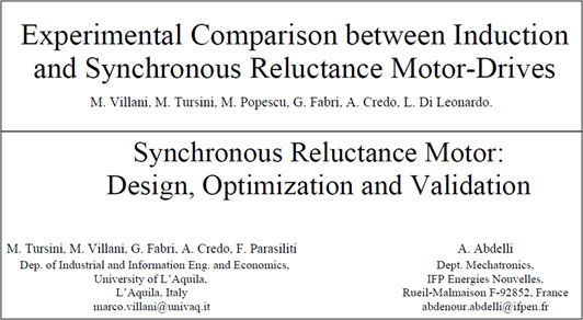 ICEM and SPEEDAM Conference Papers on Electric Motor Technologies